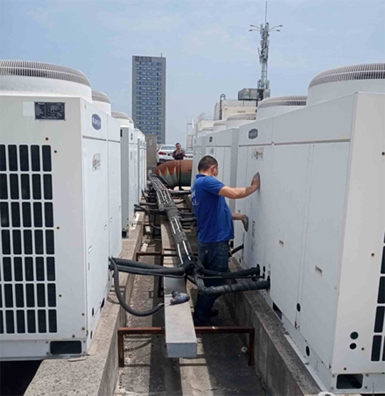 东坡中央空调制热和不制冷系统维修方法